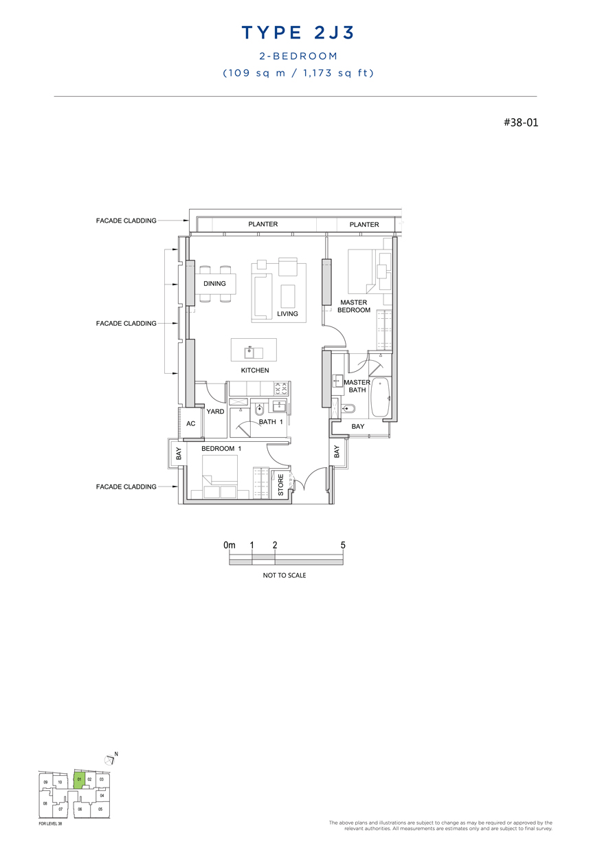 2 Bedroom Floor Plan South Beach Residences