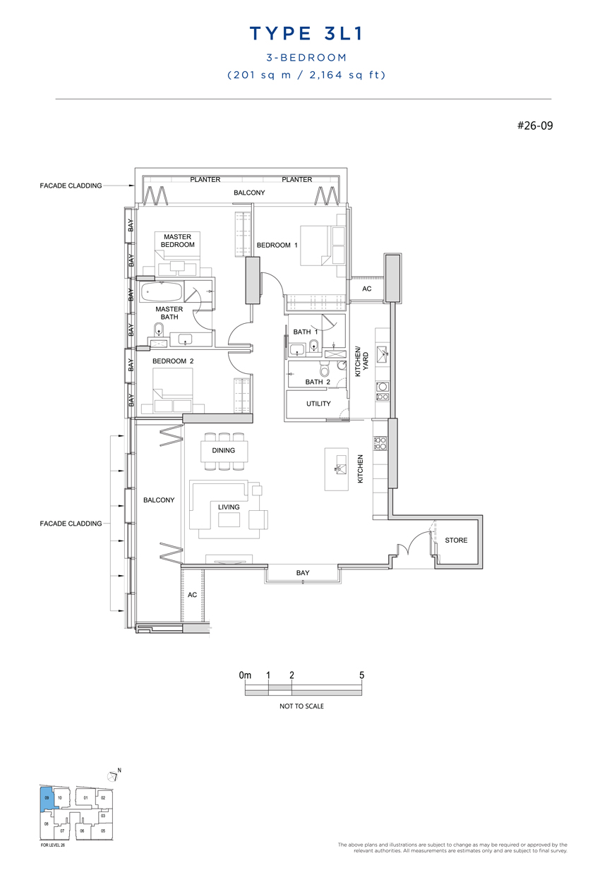 3 Bedroom Floor Plan South Beach Residences