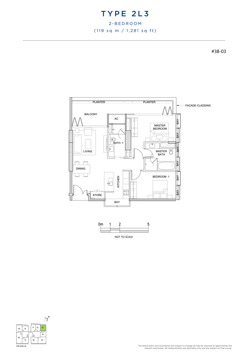 2 Bedroom Floor Plan South Beach Residences