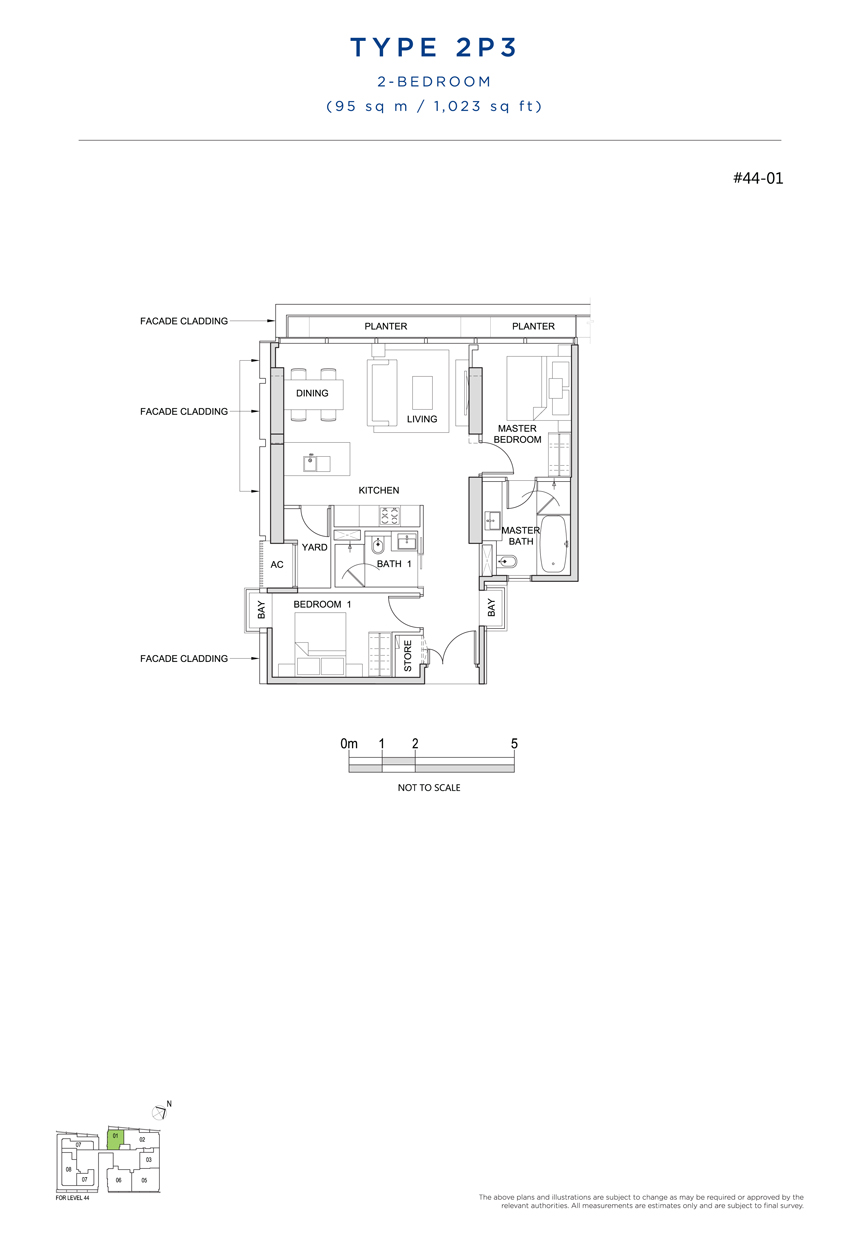 2 Bedroom Floor Plan South Beach Residences