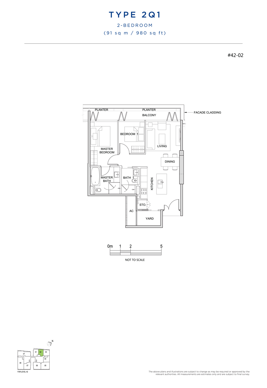 2 Bedroom Floor Plan South Beach Residences